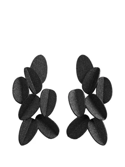 MAISON 203 aretes con motivo de hoja impreso en 3D