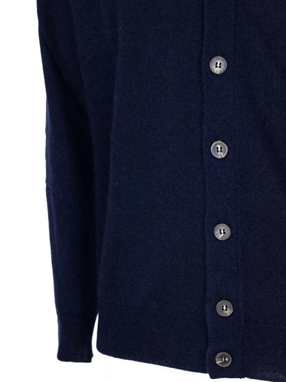 Kangra Fijngebreid vest Blauw