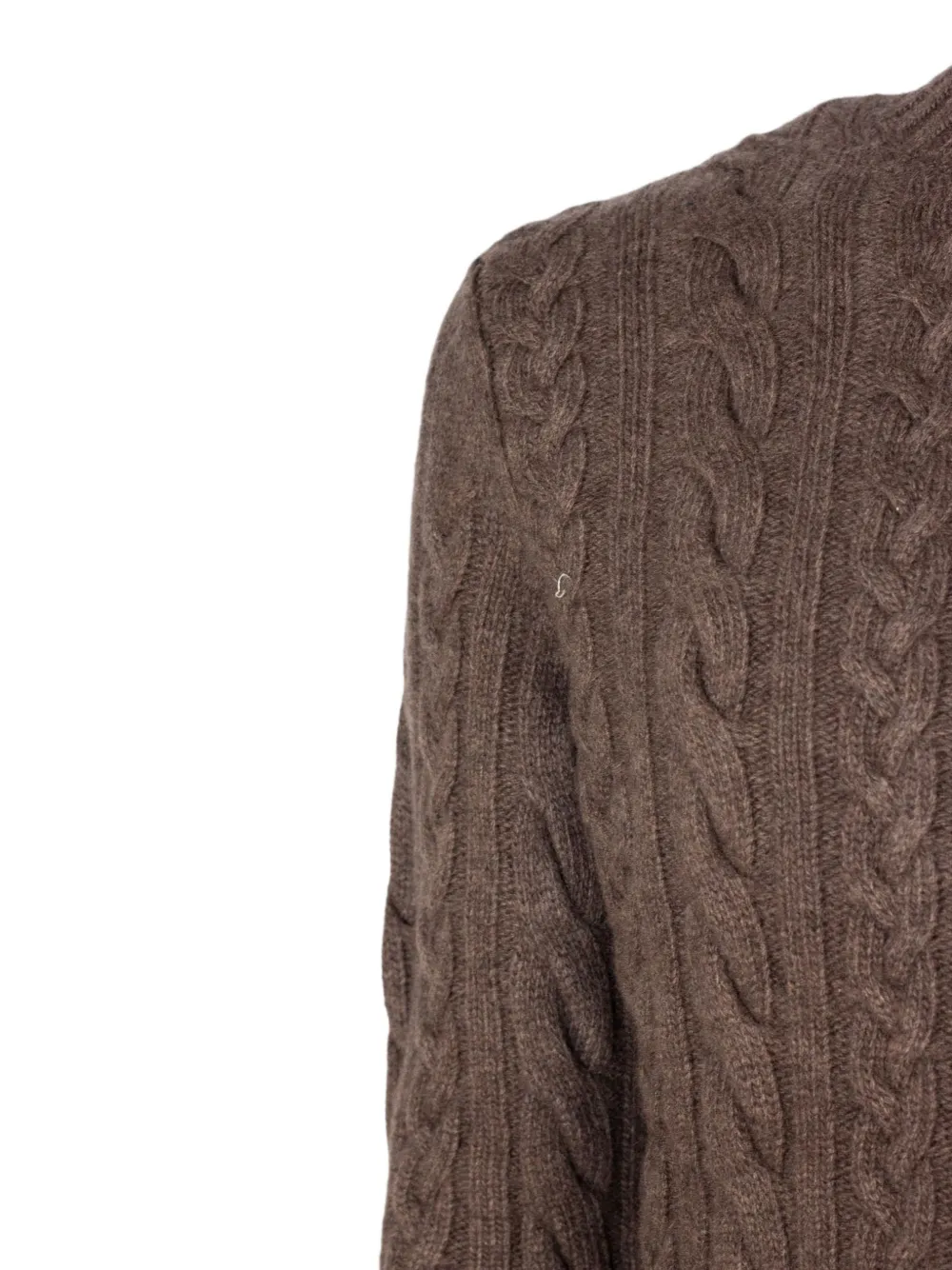 Fedeli cable-knit turtleneck sweater Bruin