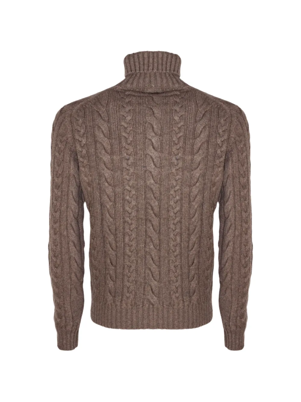 Fedeli cable-knit turtleneck sweater Bruin