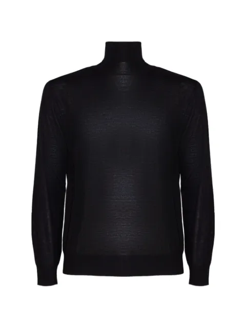 Kangra Maglione a collo alto in maglia rasata