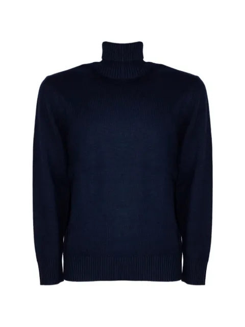 Kangra roll-neck stockinette-stitch sweater