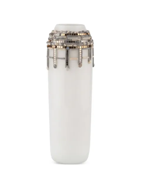 ENZO DE GASPERI embellished cylindrical vase