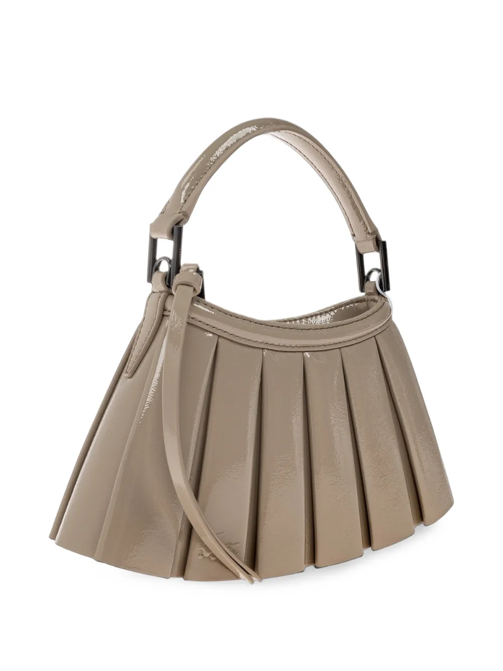 Lacoste Runway Lenglen lakleren mini-tas Beige