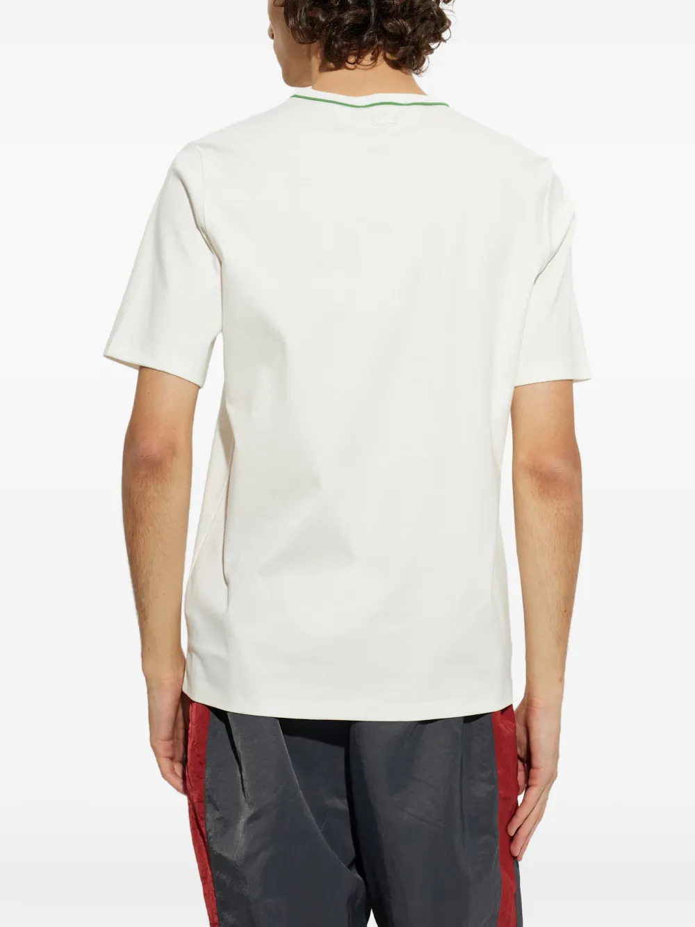 Lacoste Runway T-shirt met tennisprint Wit
