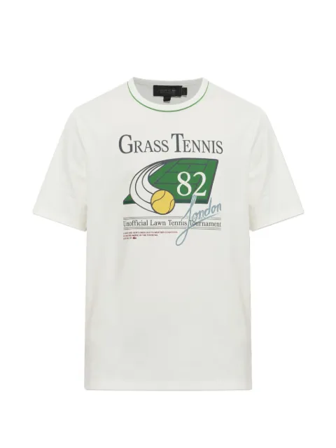 Lacoste Runway tennis-print T-shirt