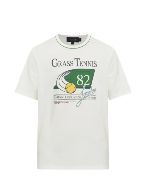 Lacoste Runway tennis-print T-shirt
