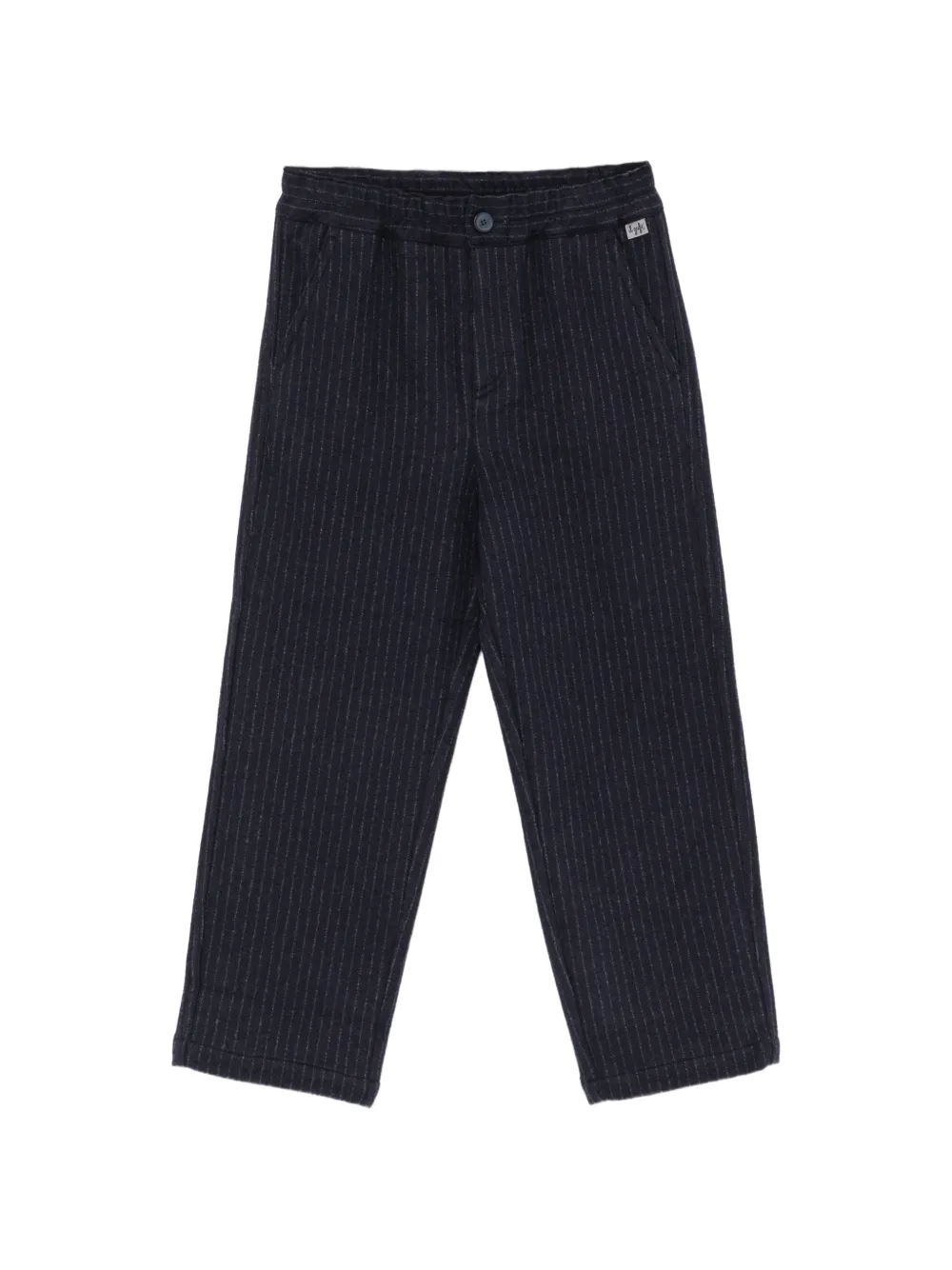 Il Gufo pinstripe-print trousers Blauw