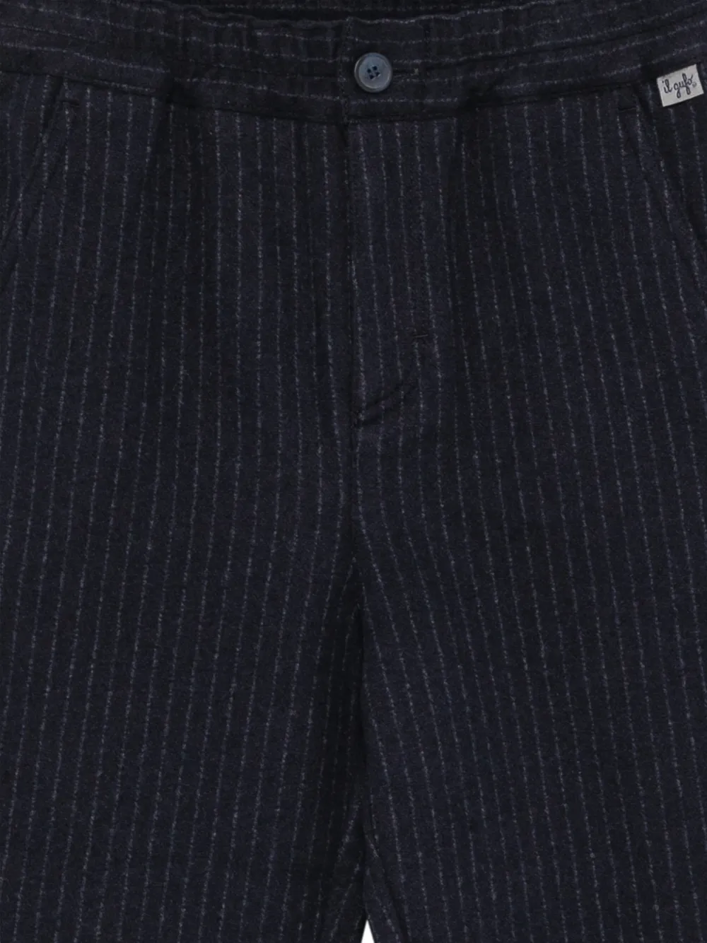 Il Gufo pinstripe-print trousers Blauw