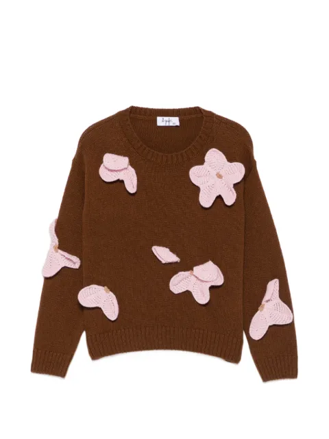 Il Gufo suéter con parche de crochet