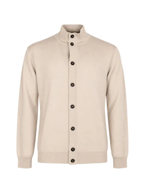 Kangra high-neck button-up cardigan