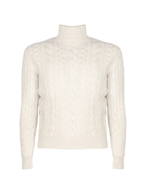Fedeli cable-knit turtleneck sweater