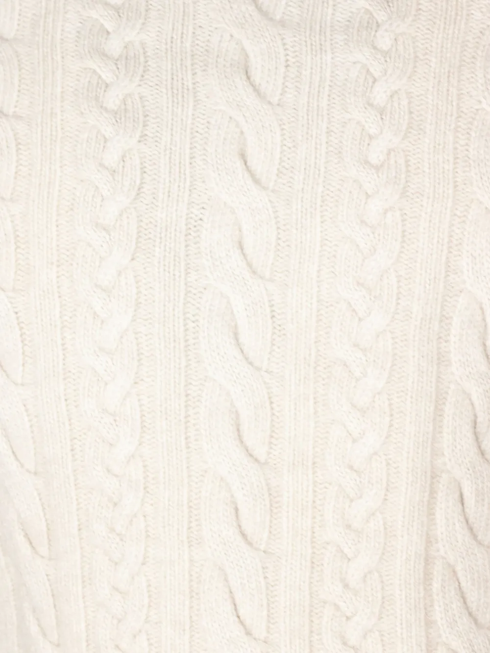 Fedeli cable-knit turtleneck sweater Beige