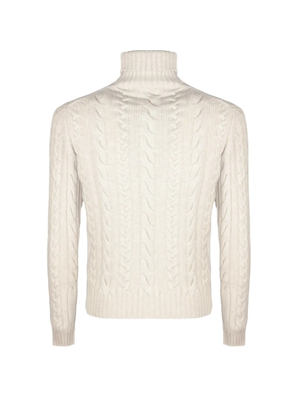 Fedeli cable-knit turtleneck sweater Beige