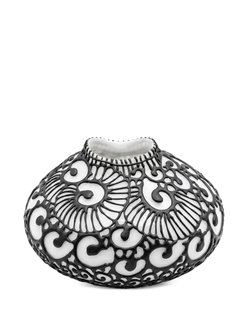 ENZO DE GASPERI lace-effect silicone vase - Weiß
