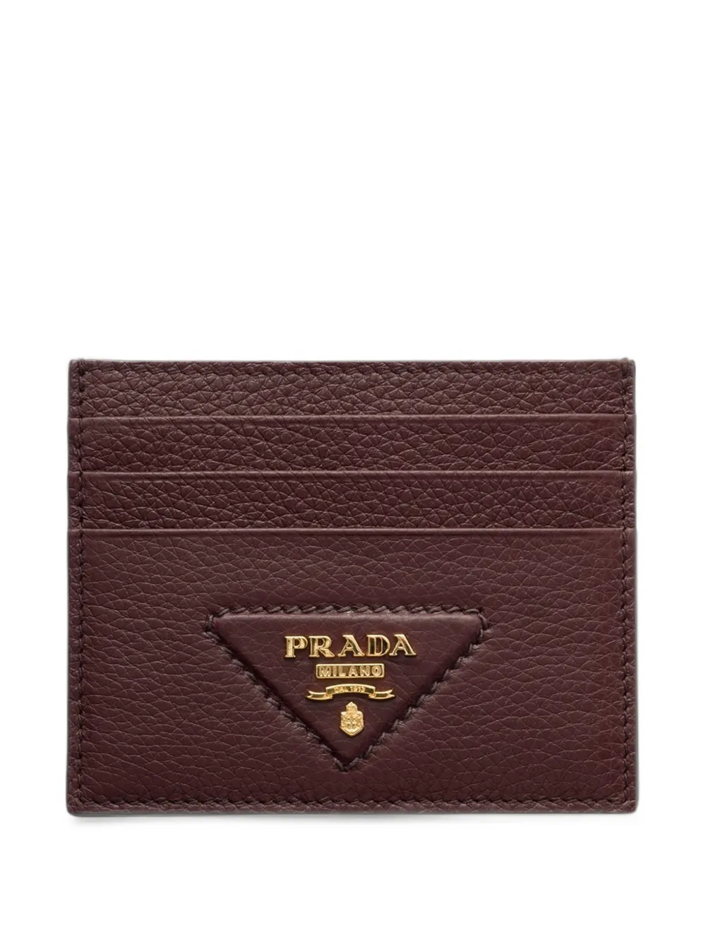 Prada Portacarte in pelle - Marrone