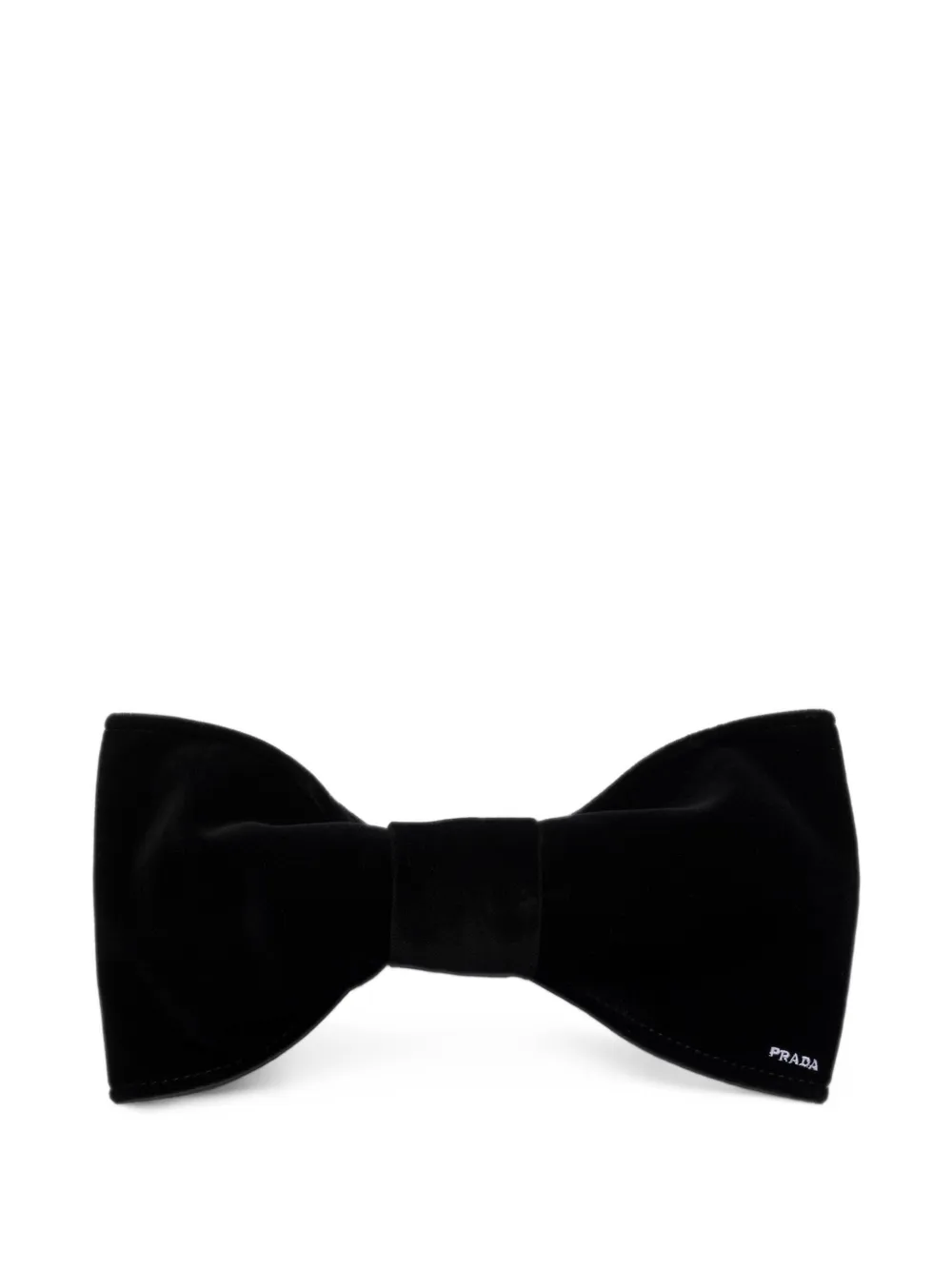 Prada velvet hair clip - Nero