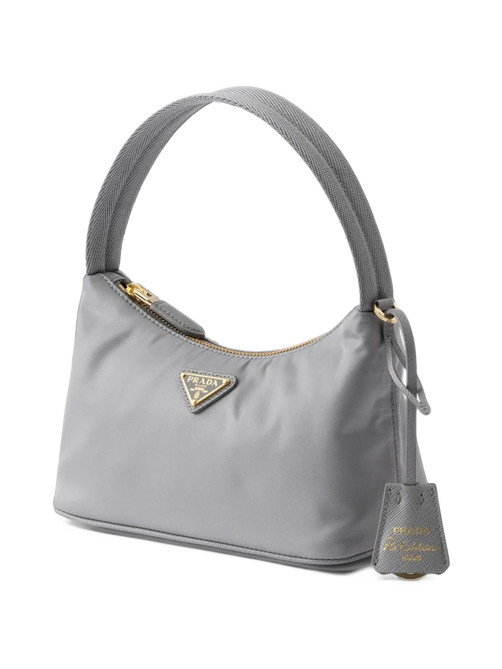 Prada Re-Edition 2008 Re-Nylon mini-tas Grijs