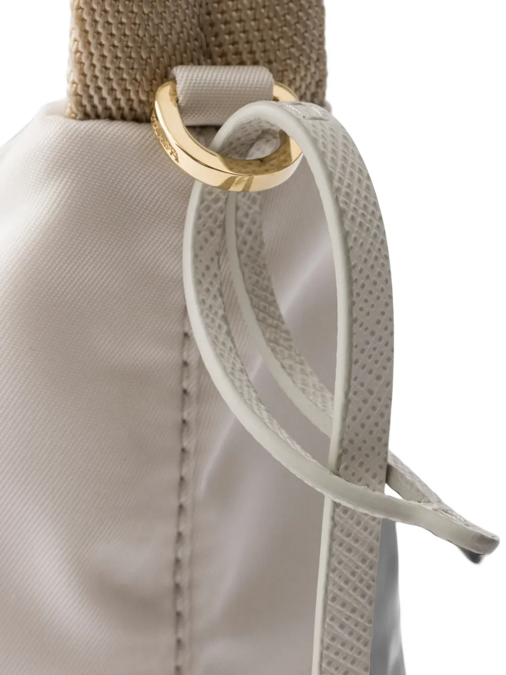 Prada Re-Edition 2008 Re-Nylon mini-tas Beige