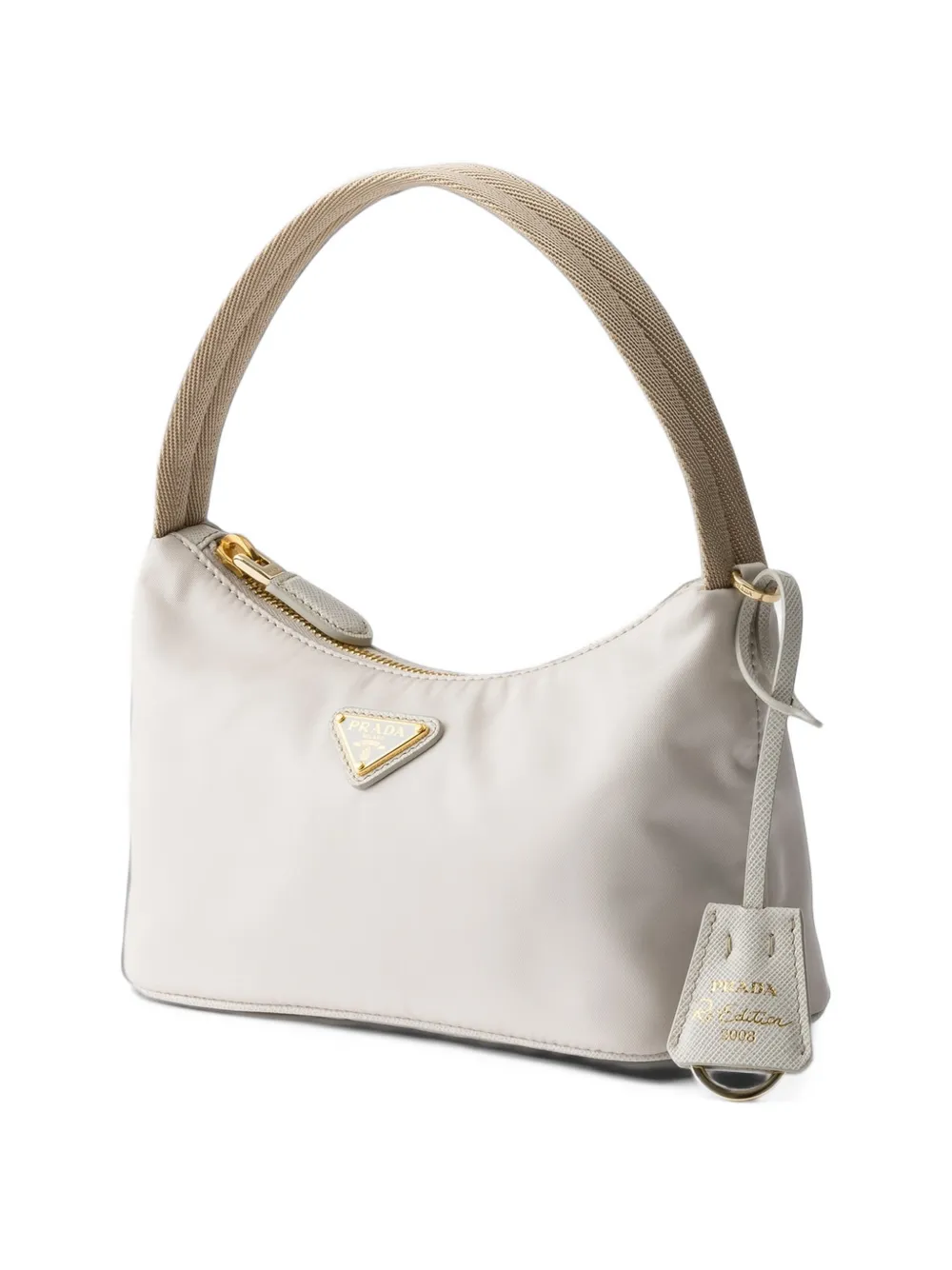 Prada Re-Edition 2008 Re-Nylon mini-tas Beige