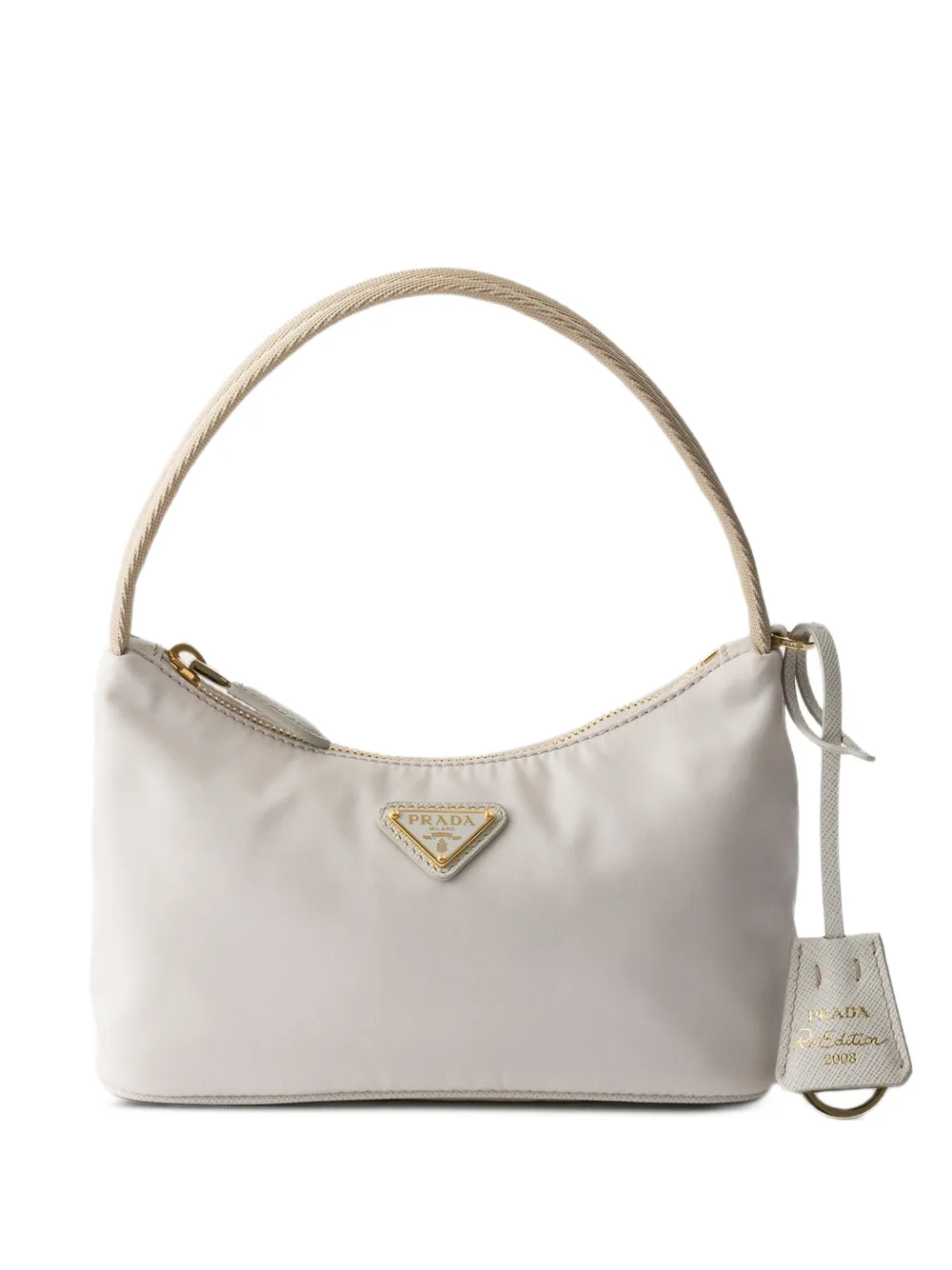 Prada Re-Edition 2008 Re-Nylon mini-tas Beige