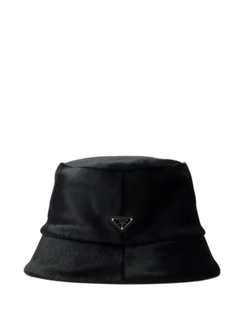 Prada calf hair leather bucket hat