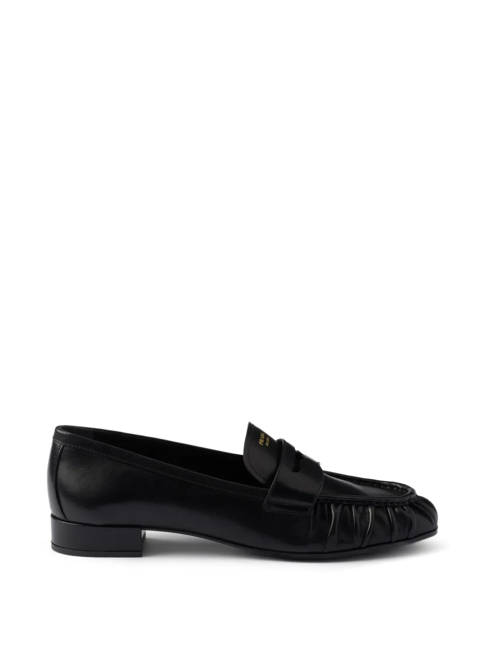 Prada leather loafers - Black