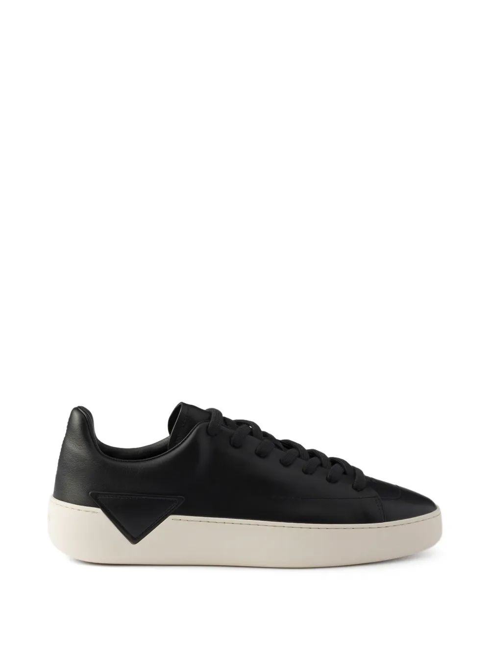 Prada Court leather sneakers - Black