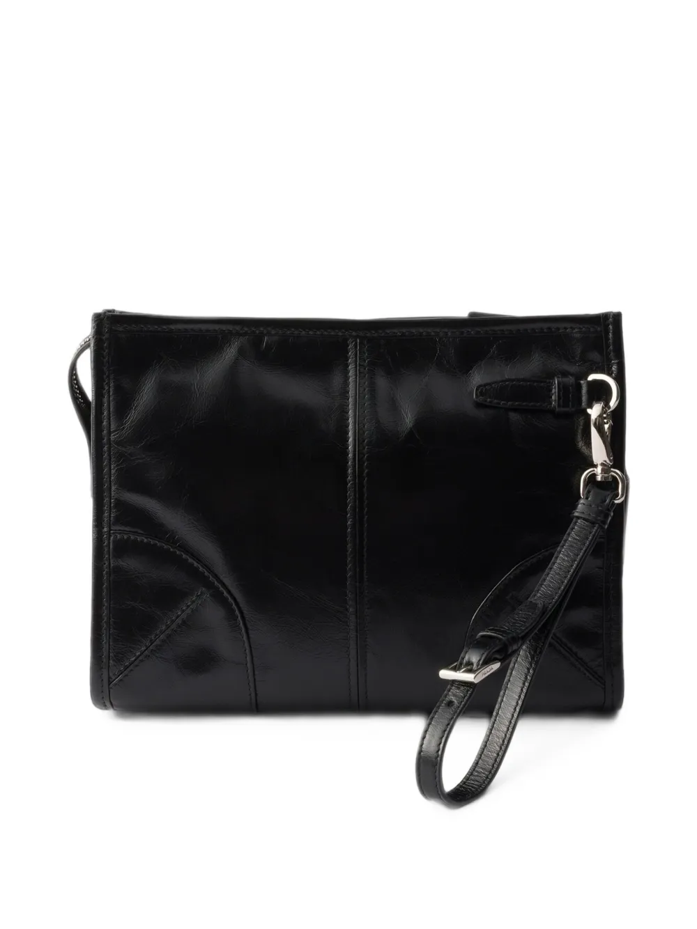 Prada Leren buidel Zwart