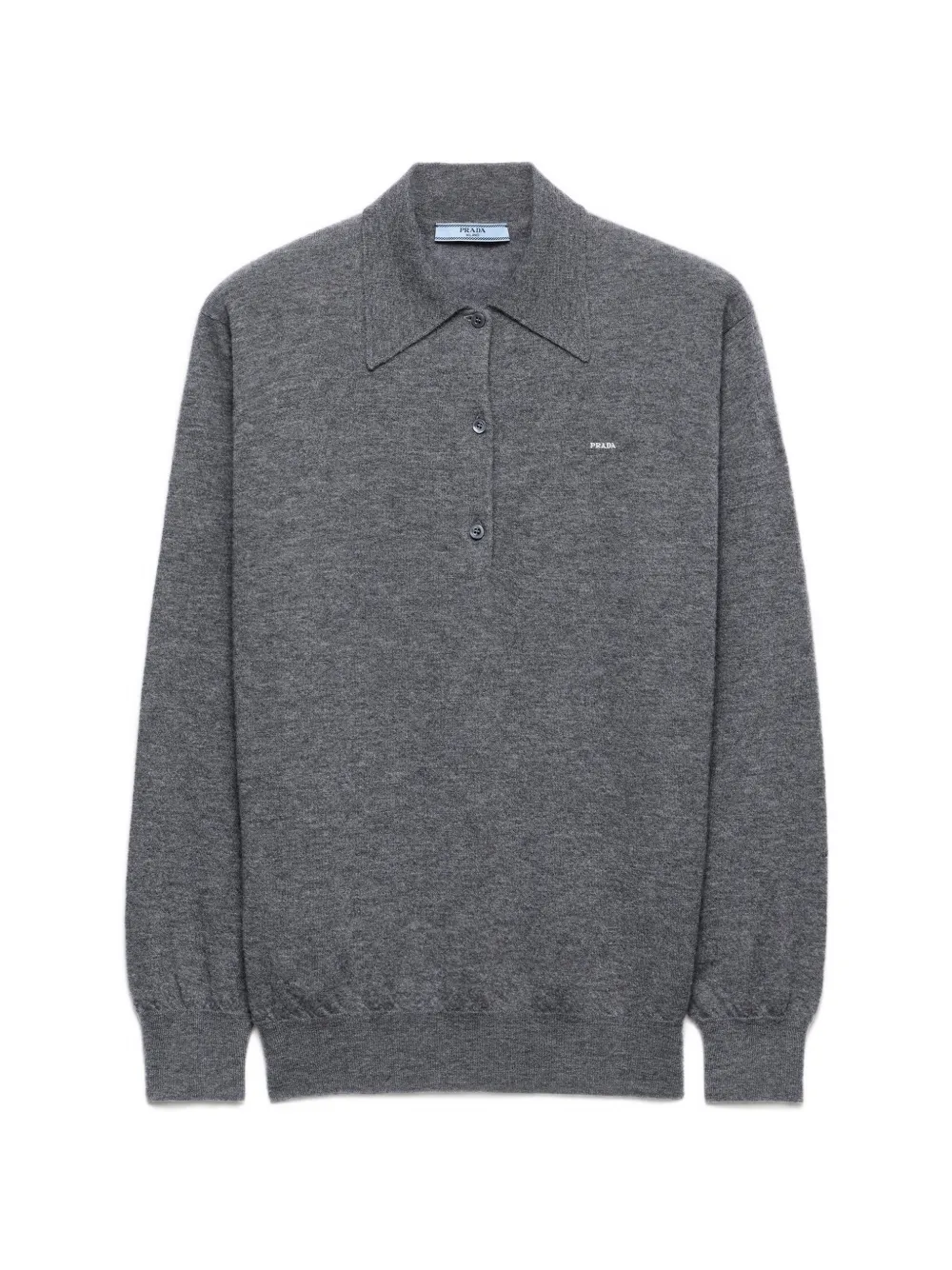 Prada cashmere polo sweater - Grey