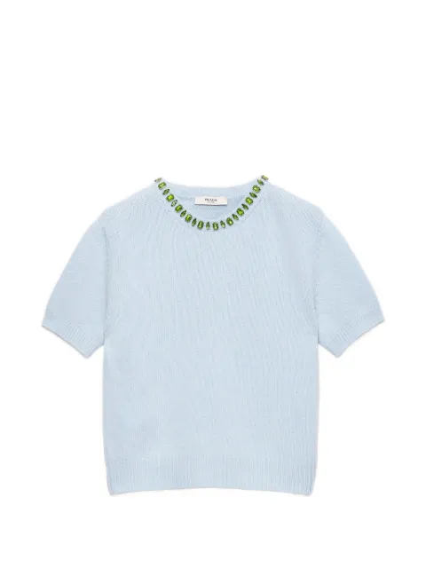 Prada wool and cashmere crew-neck sweater