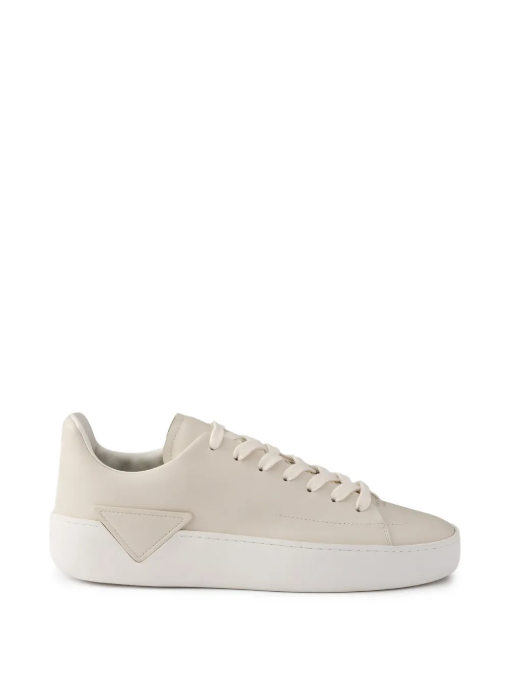 Prada Court leather sneakers - Toni neutri