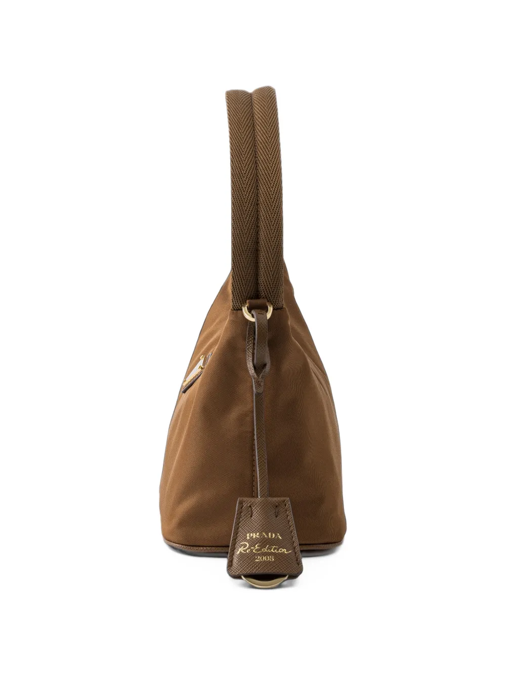 Prada Re-Edition 2008 Re-Nylon mini-tas Bruin