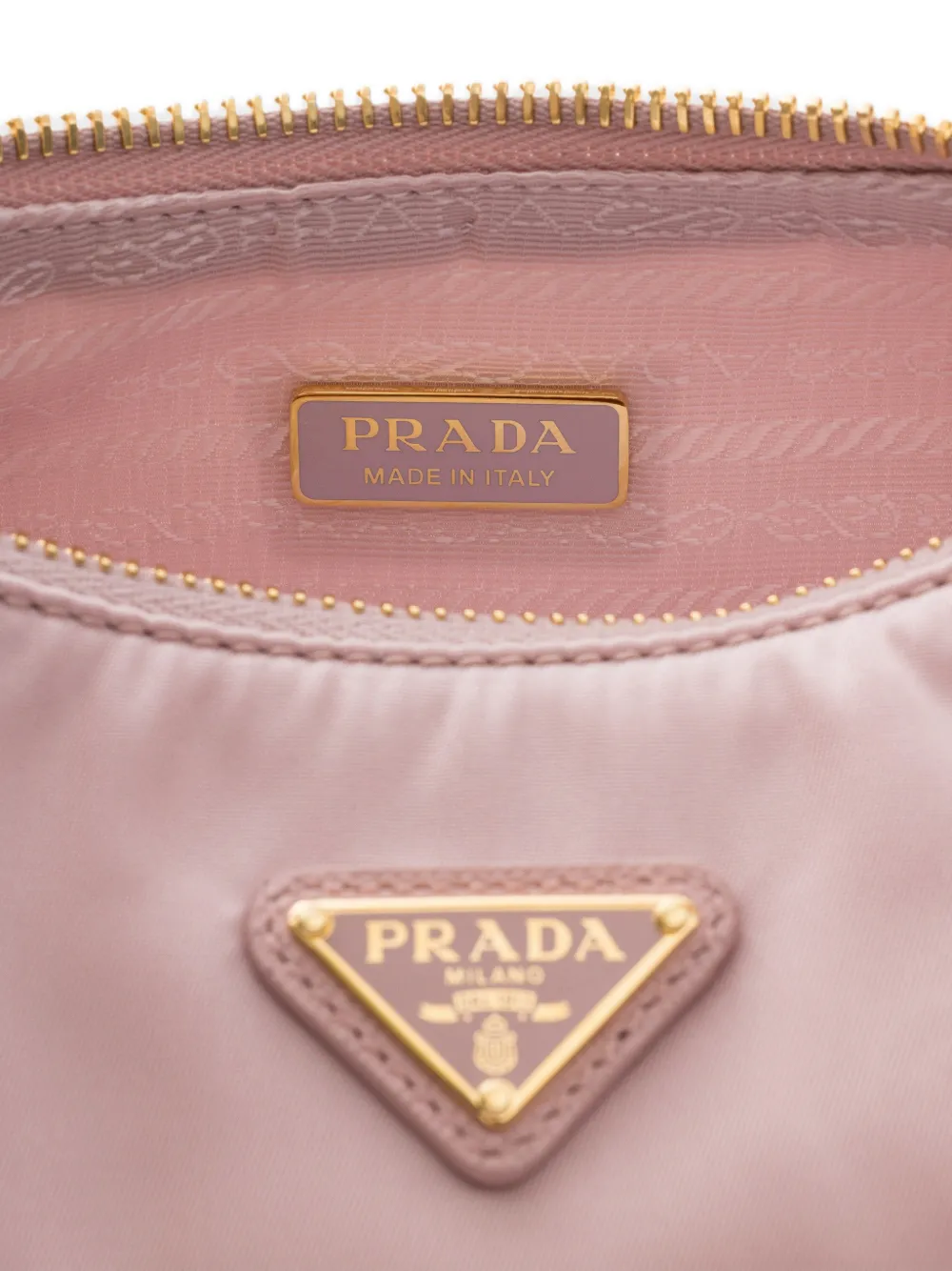 Prada Re-Edition 2008 Re-Nylon mini-tas Roze