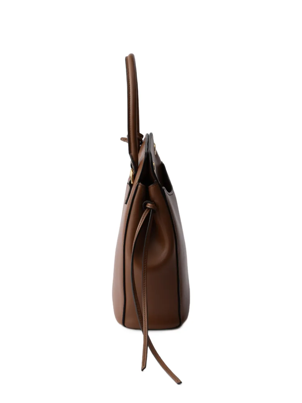 Prada Carry kleine leren handtas Bruin