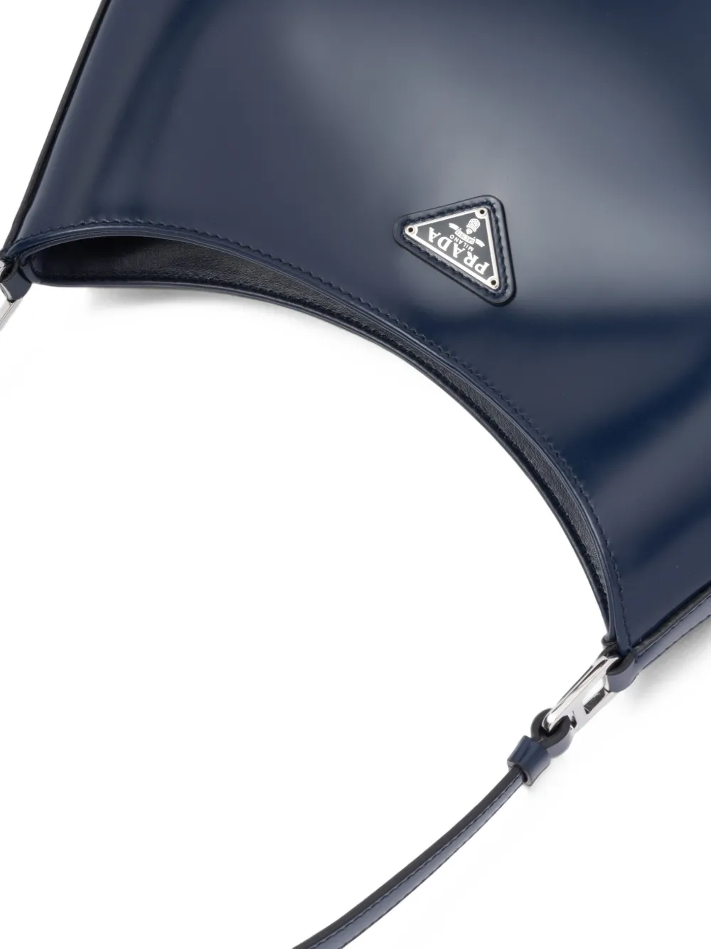 Prada Cleo leren schoudertas Blauw