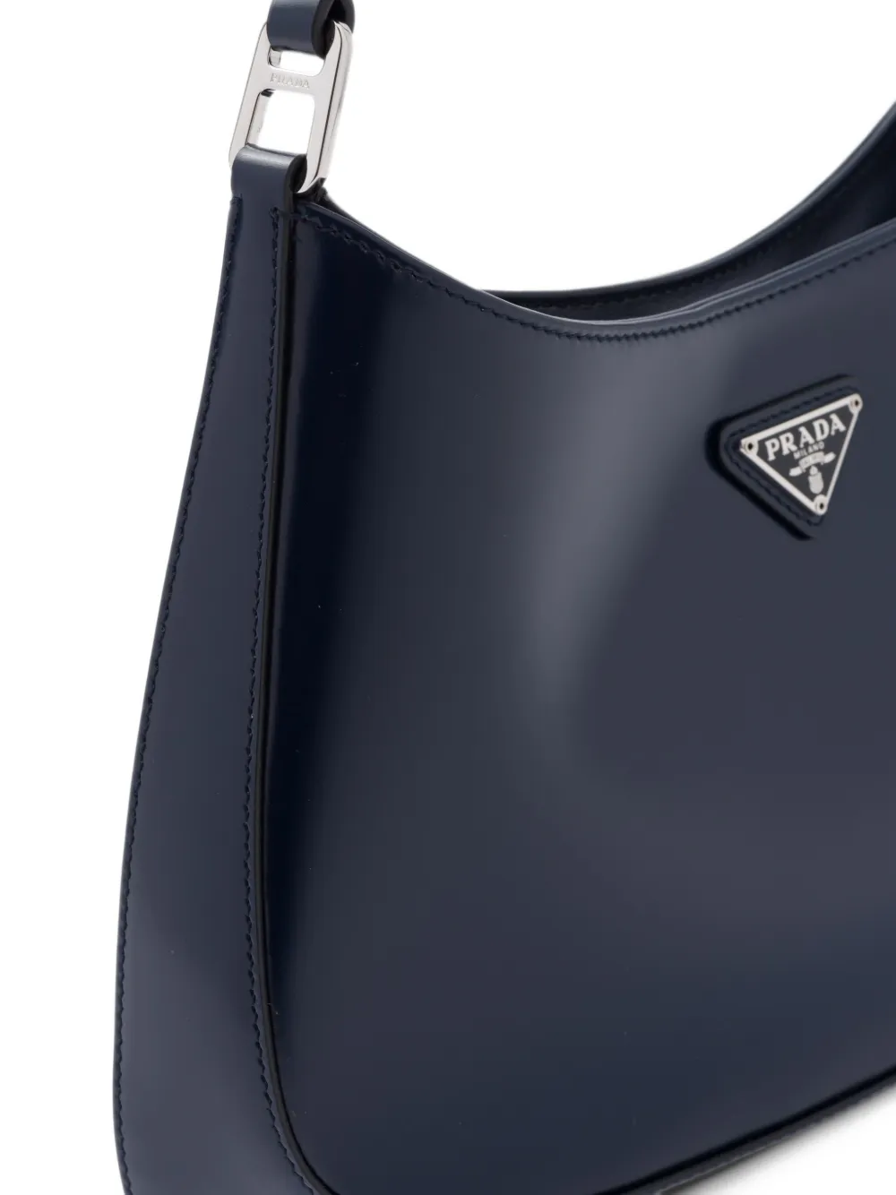 Prada Cleo leren schoudertas Blauw