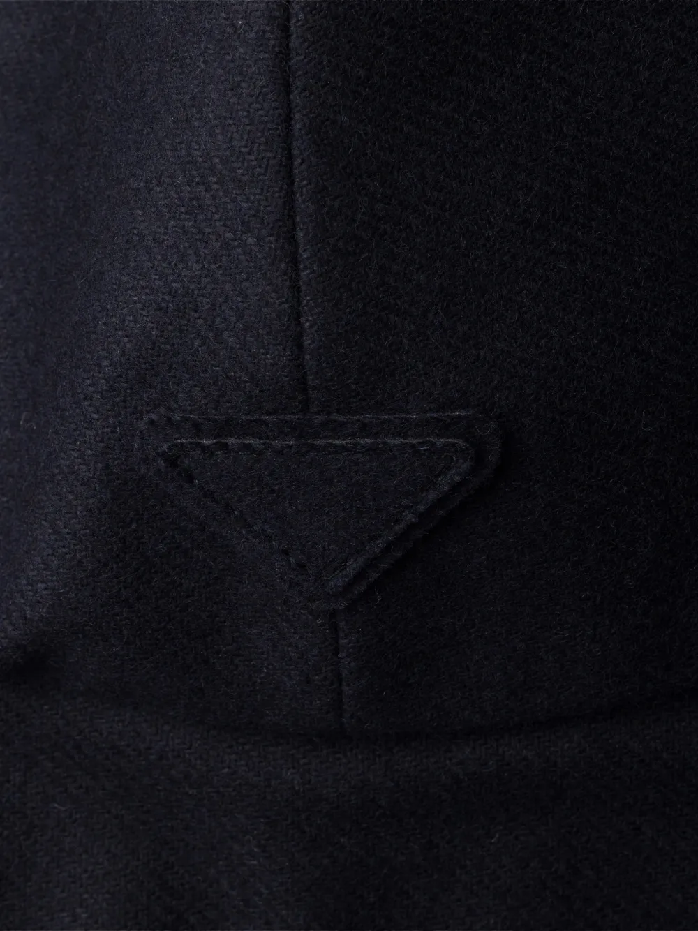 Prada Re-Wool hoed Zwart