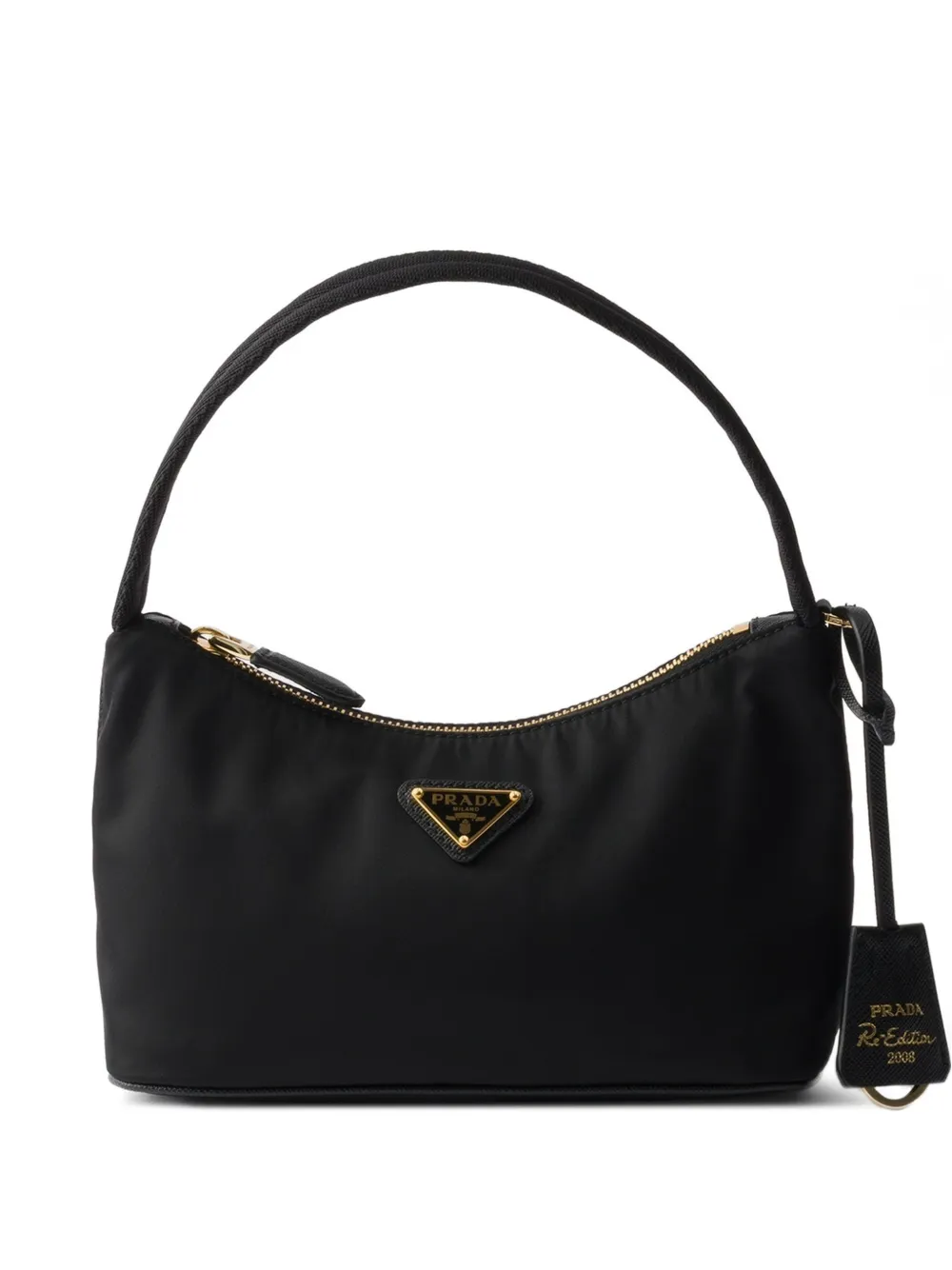 Prada Re-Edition 2008 Re-Nylon mini-tas Zwart