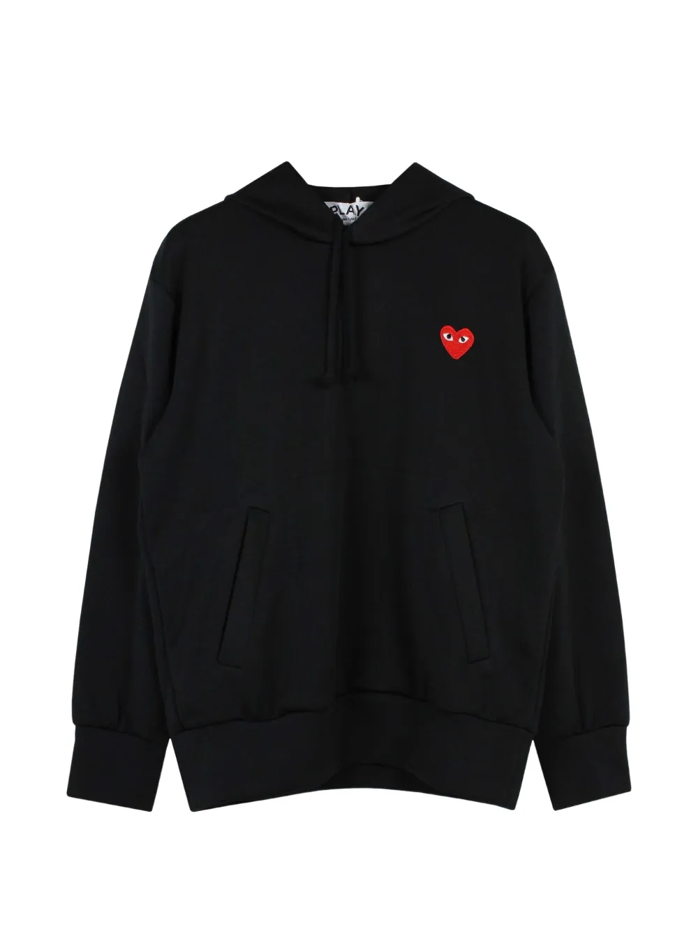 Comme Des Garçons Play heart-detail hoodie - Black