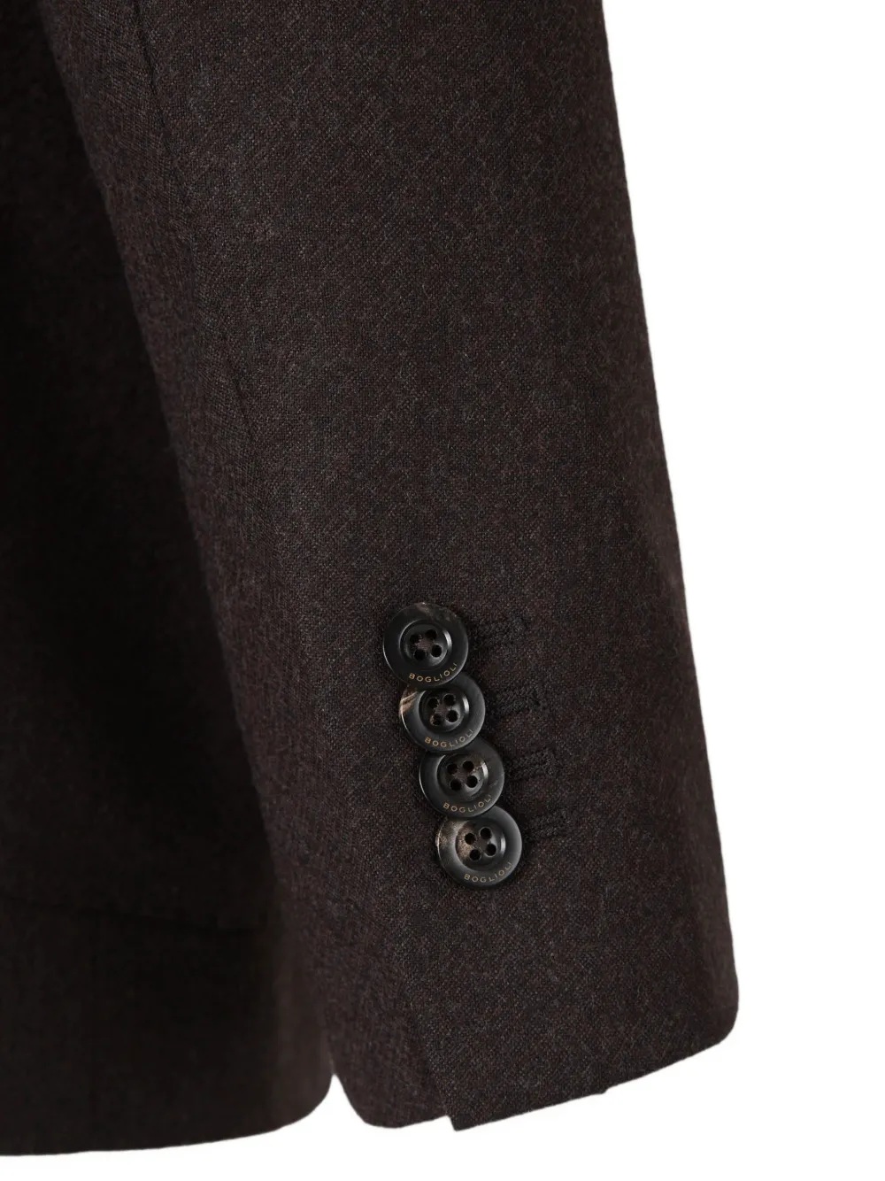 Boglioli notch-lapel wool blazer Bruin