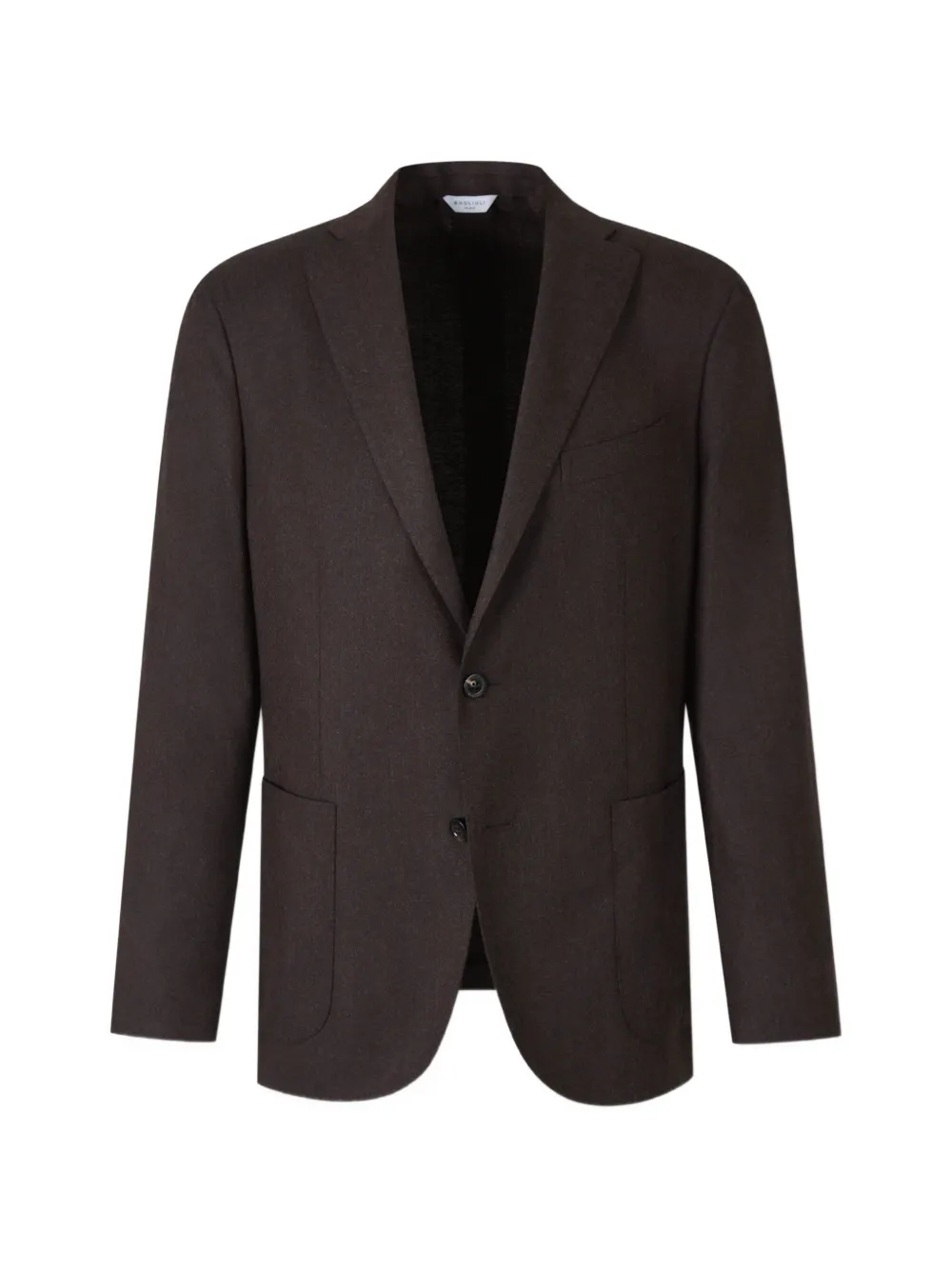 Boglioli notch-lapel wool blazer - Braun