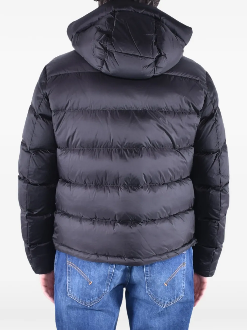 Blauer Clipper hooded padded coat Zwart