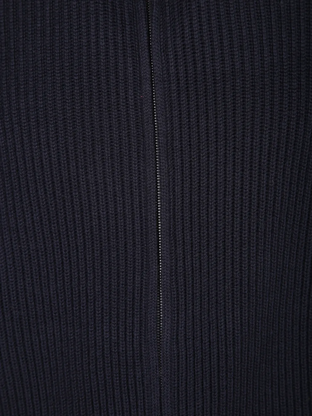 Dell'oglio ribbed-knit zip-up cardigan Blauw