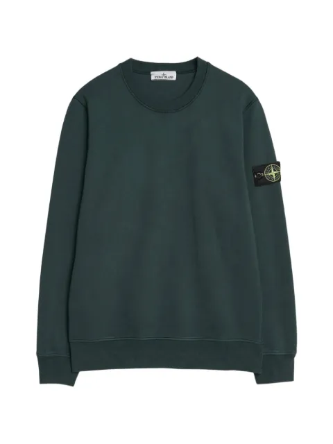 Stone Island logo-patch raglan-sleeve sweatshirt
