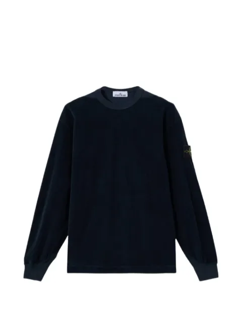 Stone Island 6100030 jersey corduroy comfort-fit crewneck sweatshirt with shoulder inserts