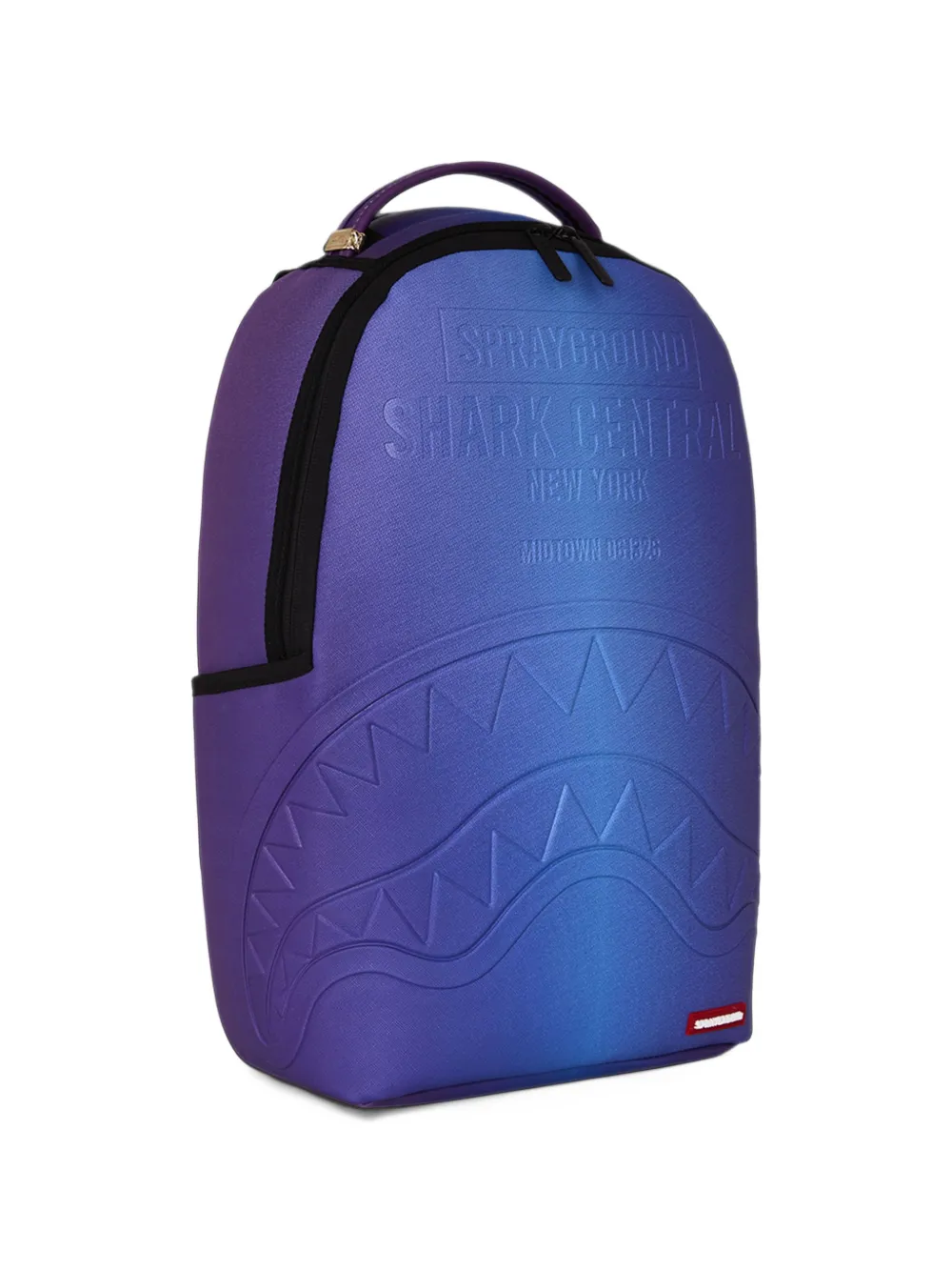 Sprayground Shark Central rugzak met reliëf Blauw