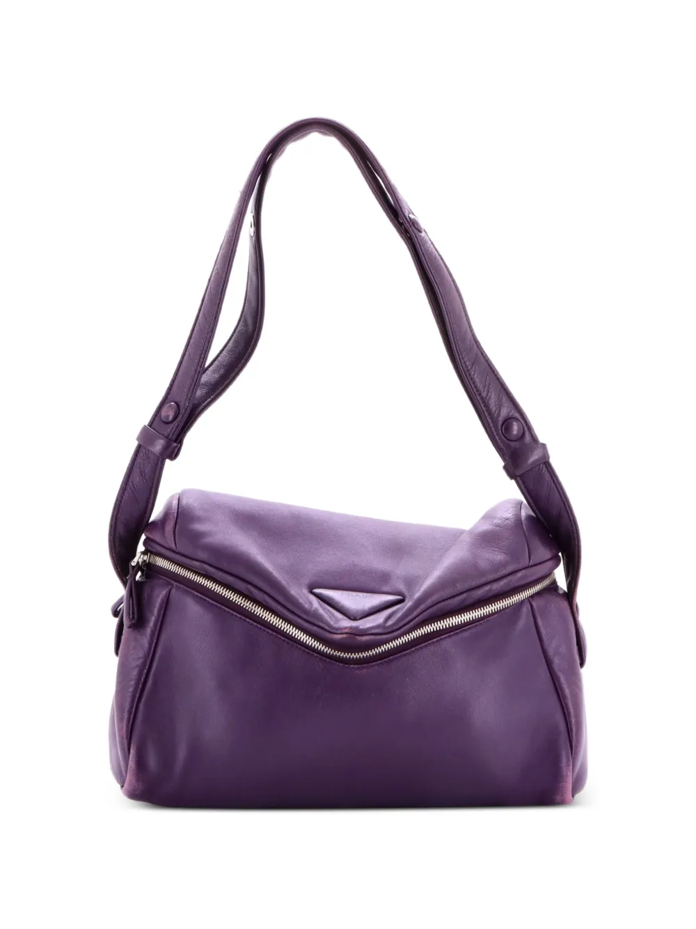 Prada Pre-Owned Padded Signaux Nappa Leather Medium shoulder bag - Viola