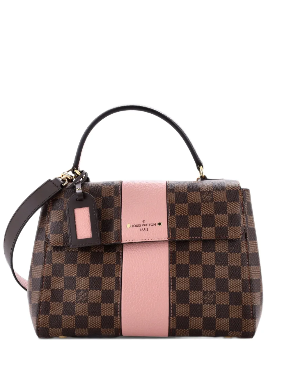 Louis Vuitton Pre-Owned Bond Street Handbag Damier with Leather MM satchel - Marrone