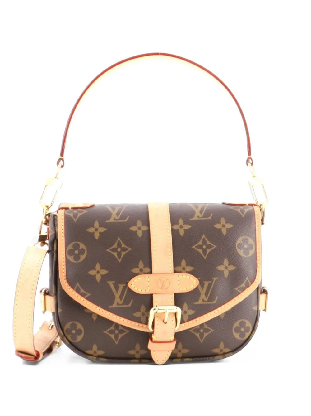 Louis Vuitton Pre-Owned Saumur Handbag Monogram Canvas BB crossbody bag - Braun